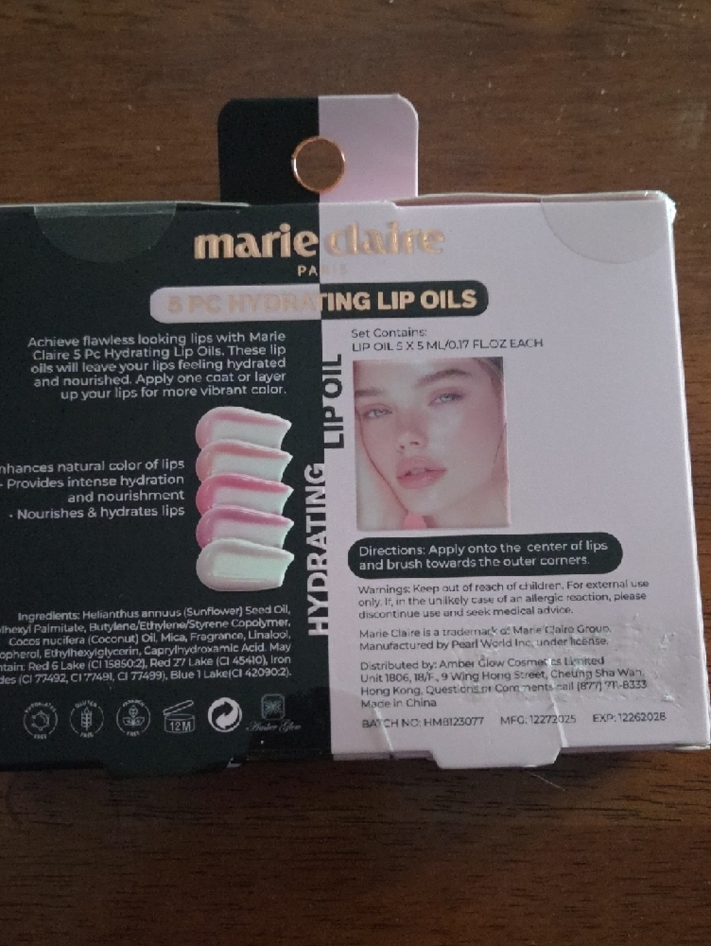 Hydrating Lip Oil Set - Pink, Peach, Coral, Rose, Nude - Picture 3 of 3